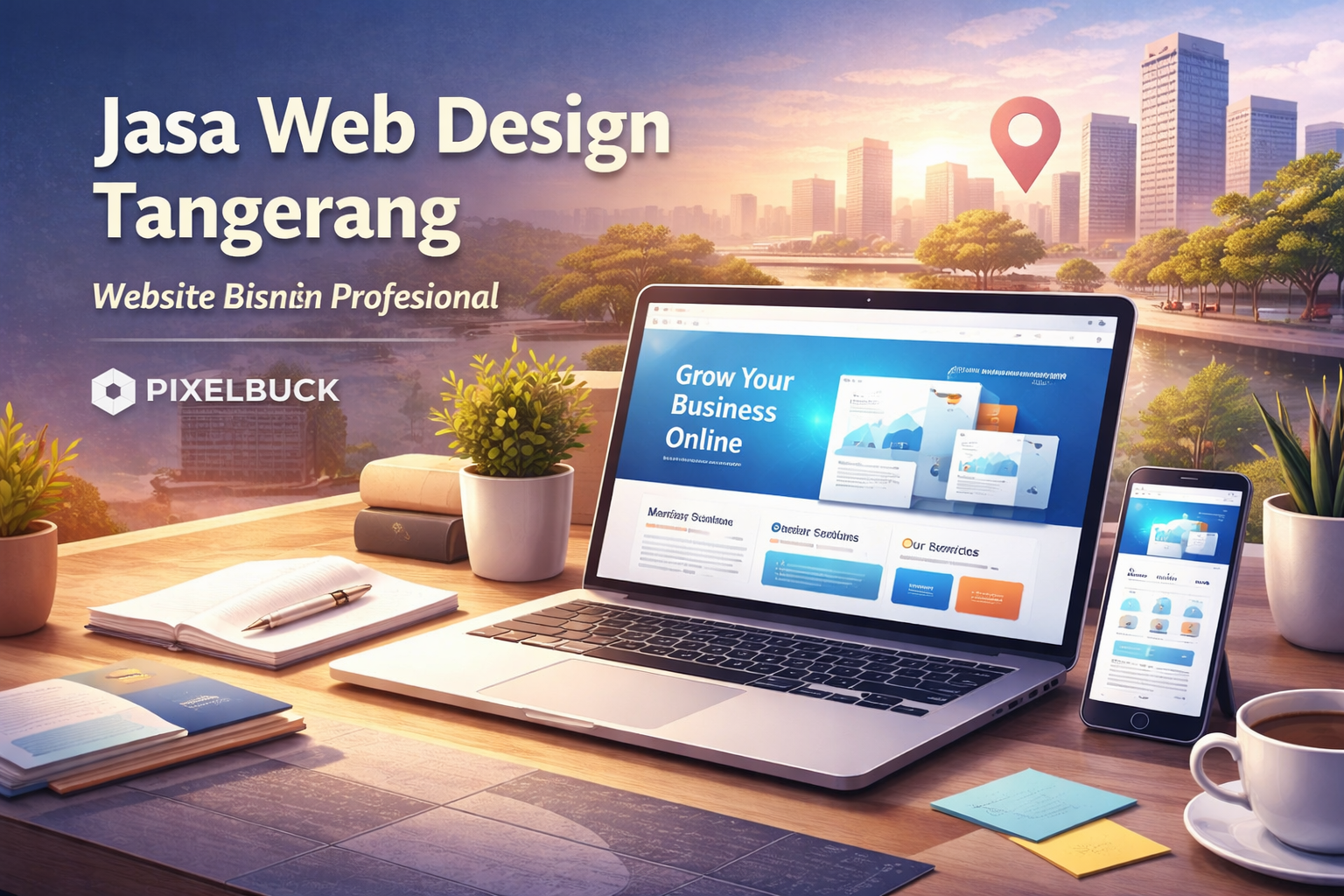 Jasa web design profesional di Tangerang oleh Pixelbuck